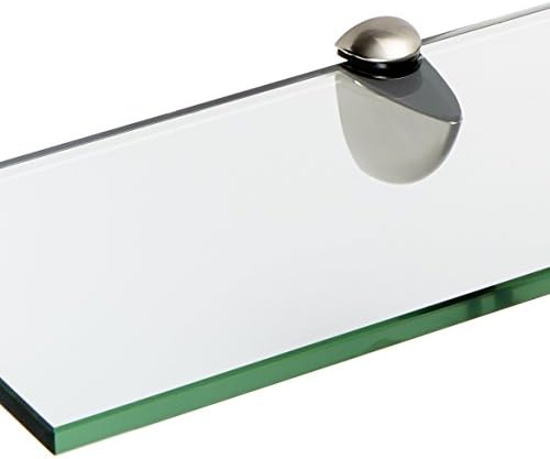 Стъклена полк Spancraft Glass Peacock, Матирана Стомана, 4,75 x 21
