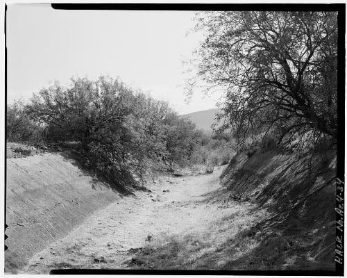 Исторически находки Снимка: Енергиен канал Рузвелт, Отводная язовир, Паралели Солт Ривър, окръг gila река, Аризона,33