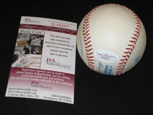 Don Gutteridge Кардиналите Подписаха Автентичен Бейзболен топката Rawlings Oal С Автограф, Редки бейзболни топки Jsa С Автограф