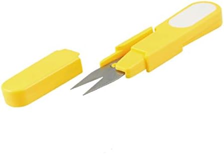 Нов Lon0167 Yellow Shell с Пружинным дизайн и надеждна ефективност, Ножици, конци за бродерия на кръстат бод (id: e8d 77 61 1e1)