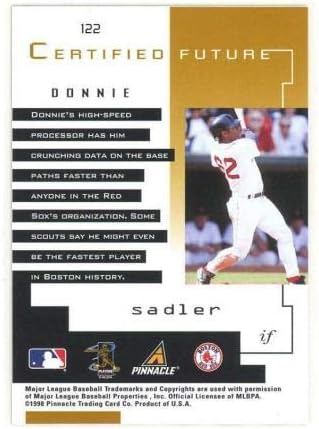 1998 Pinnacle Certified Mirror Gold # 122 Издаване на теста за обявяване в несъстоятелност Дони Сэдлера - Бейзболни картички без подпис