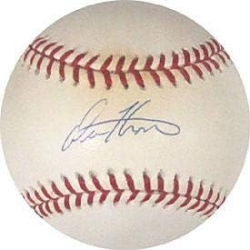 Дрю Хенсън с автограф / Подписан бейзбол (Щайнер) - Бейзболни топки с автографи