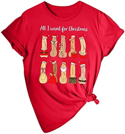 Мъжки Дамски Грозна Коледна Риза, Риза На Дядо Коледа, Мръсна Коледна Забавна Коледна Тениска, Подарък За Жени, Блузи, Упражнения