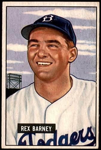 1951 Боуман # 153 Рекс Барни Бруклин Доджърс (Бейзбол карта), БИВШ играч на Доджърс