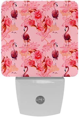 Розово Plug лека нощ с изображение на Животно Фламинго, Led Нощни Лампи с автоматично Регулиране на яркостта,