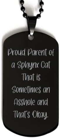 Многократно черно символичен Sphynx Котка, Горд родител на котка-сфинкс, който понякога е Подарък за любителите