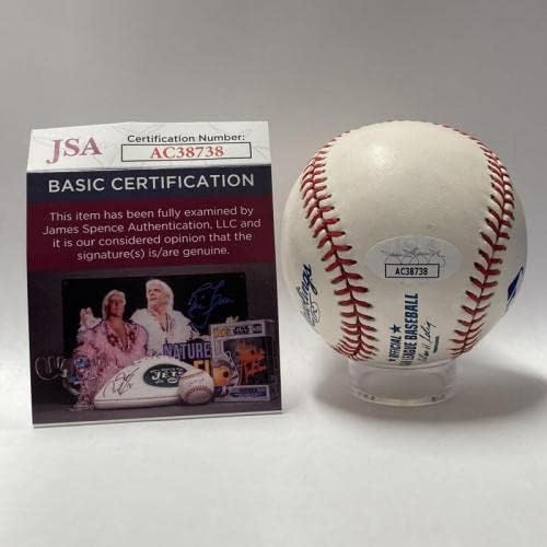 Бейзболен сингъл Yogi Berra с автограф. Auto JSA AC38738 - Бейзболни Топки с Автографи