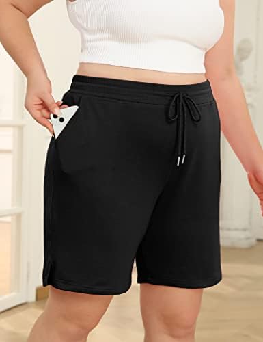 FOREYOND къси Панталони Големи Размери за Жените, за Практикуване на Йога, за тренировки, Спортни Спортни къси