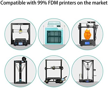 Конци за 3D-принтер Acasimo PLA, PLA-конец с точност размери 1,75 mm +/- 0,02 мм, бобини с тегло 1 кг /2,2 кг