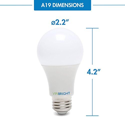Led лампа Viribright 751659-12 3038, което е еквивалента на 100 W (13 W) 6500K с общо предназначение, a-Style,