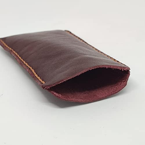 Чанта-кобур от естествена кожа за Samsung Galaxy S9 +, Калъф за вашия телефон ръчна изработка от естествена