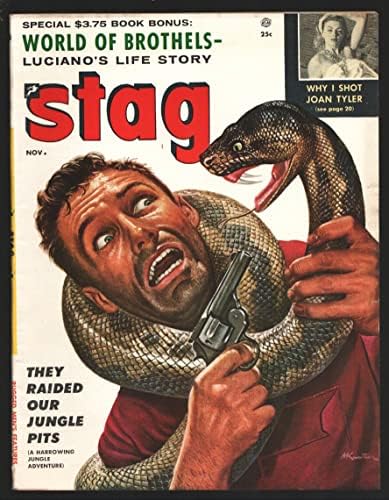Елен 11/1955 - Корица Atlas-Атаката на гигантски змии-Морт Кунстлер-Лъки Лучано-чийзкейк-пийкс -експлоатация-Насилие-VF