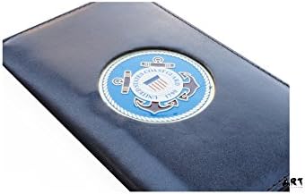 Бележник на спирала с Медальон черна корица за бележник на БРЕГОВАТА ОХРАНА на САЩ - 3 x 5