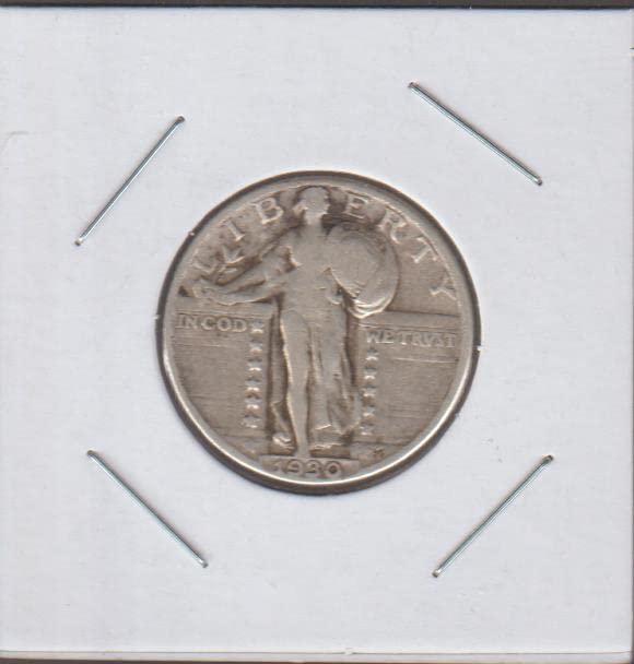 1930 Standing Liberty (1916-1930) (90% сребро) от Четвърт е Много добра