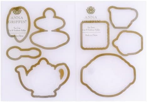 Папки за рязане и релеф на Anna Griffin the Tea Party - Създаване на ръчно изработени картички на чаена тема