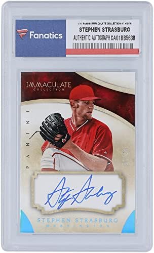 Търговия с картон на Стивън Страсбург Washington Nationals с автограф от 2014 Панини Immaculate Collection #1 # 2/10 - Бейзболни картички MLB с автограф