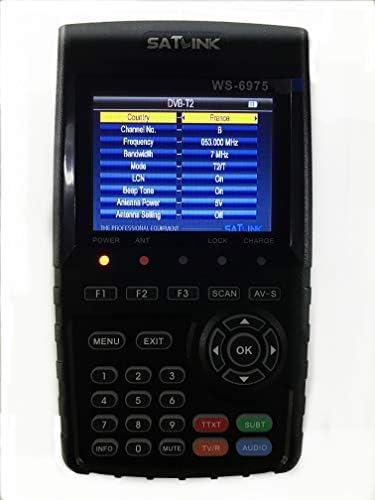 Приемник SATLINK WS-6975 DVB-T2 Digital Terrestrial Meter Finder с поддръжка на MPEG-2/MPEG4 H. 265 Поддържа