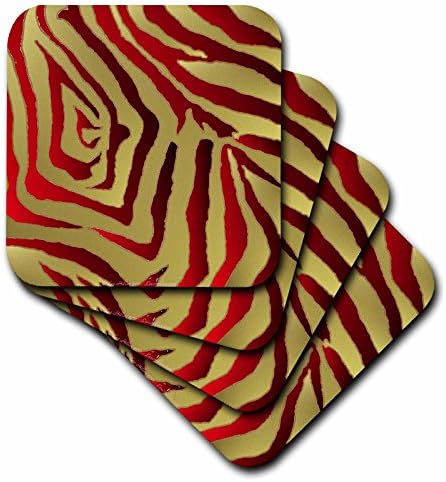 3дРоуз Ли Хилер разработва RAB Rockabilly - Червено-златен металик с принтом във формата на зебра Rab Rockabilly