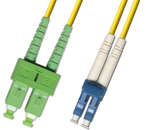 Однорежимный двухшпиндельный оптичен кабел с дължина 3 M (9/125) - от LC/ UPC до SC / APC