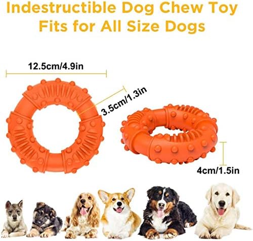 FEGOCLT Здрава Гумена играчка за Дъвчене за Кучета, Чистящая Зъби, Нетоксични Неразрушаемые Играчки за малки