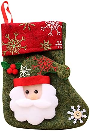 Коледна украса XIOS, Коледни Чорапи, Тъканно чанта за Коледни Чорапи и Коледни Окачени Чорапи за Украса на парти