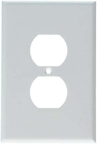 Стенни панела Leviton 88103 White 001-88103-W за двухпозиционной контакта с един конектор, 5 броя