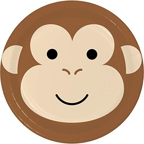 Десертни Чинии Creative Converting Monkey, 8 карата