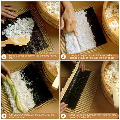 Комплект кухненски прибори Hemoton Комплект чинии за суши Набор от инструменти за приготвяне на суши Включва