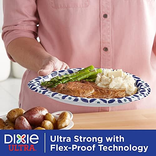 За еднократна употреба хартиени чинии Dixie Ultra, 10 парчета, 1/16 инча, чинии за Еднократна употреба с принтом