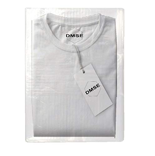 DMSE Тениска с капак от поли прозрачна пластмаса 1,5 mils, Чанти и калъфи за дрехи, Панталони 9x12 инча/12x15