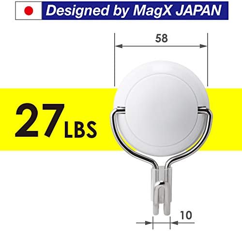 MagX Стилни Силни Неодимови Магнитни Куки С Вертикална Тракшън 26 килограма, Канцеларски материали, Ученически
