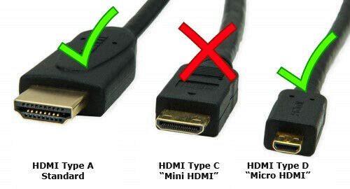 Кабел LoveRPi microHDMI-HDMI мъж към мъж с 3D-връщане на звука Ethernet 4K60 UHD 18 gbps (1 пакет, 1 м)