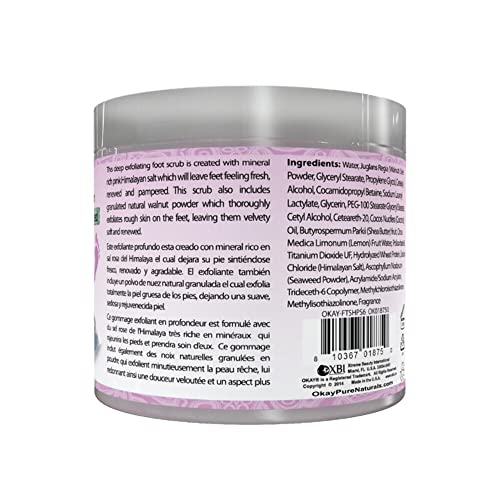 О ' Кей, Гималайская Розова сол с търкане за краката от морски Водорасли, 6 Унции