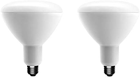 Led лампа EcoSmart мощност 75 W, еквивалентна BR30, с регулируема яркост, Energy Star, бледо бяла (2 бр.)