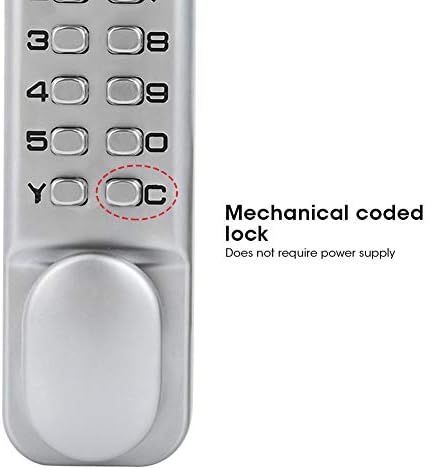 1-11 Цифров Механичен Вратата, заключване с парола, Плъзгащи Завъртане и заключване с парола от с сплав, Бесключевой