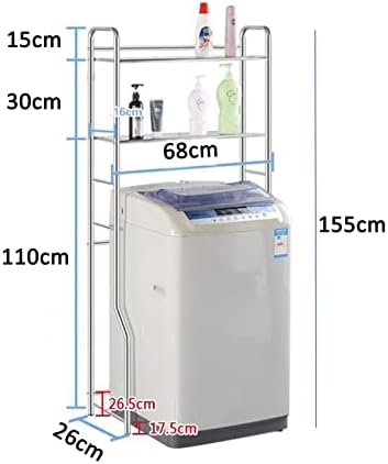 Рамки за съхранение на перални машини BKGDO, Подова Поставка над Тоалетна, полици за съхранение на Кръгли тръби