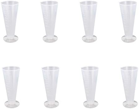 Aicosineg Пластмасова Мерителна Чаша 100 мл Прозрачен Градуированный Чаша без Дръжки за Кухненски Лабораторни