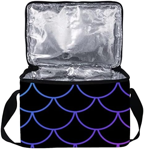 Дамски Чанта за обяд GUEROTKR, Кутия за обяд за мъже, Дамски Кутия за обяд, цветна фигура вълни във формата