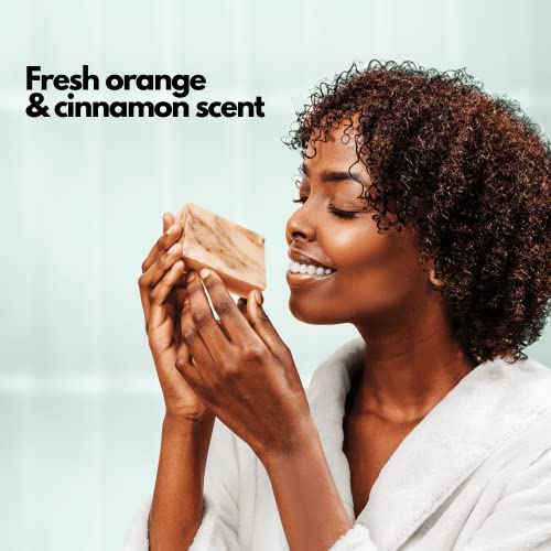 Soap Factory - Органичен сапун с портокал и канела, Естествена Отшелушивающее сапун за лице и тяло, Натурално