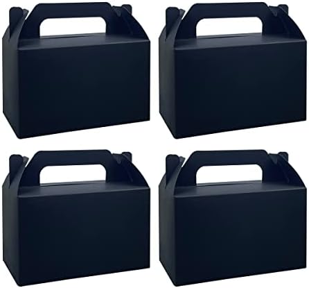 Tsihaoegn Черна подарък кутия за бонбони, 25 опаковки, 3,5X6X3,5 инча, сгъваема кутия, подарък кутия за коледно