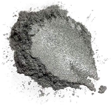 126 г / 4,5 грама Прахобразен пигмент от слюда Течен метал перли (Епоксидни, Сапун, Пластидип) Черен Диамант