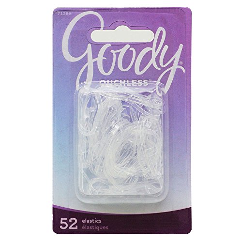 Еластична дъвка за коса Гуди Класика, прозрачни ивици 52, 0,217 унция (опаковка от 3 броя)