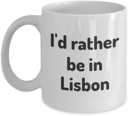 По-добре да бъде В Лисабон Чаша Чай Пътник Колега Един Подарък Португалия Чаша За Пътуване Подарък