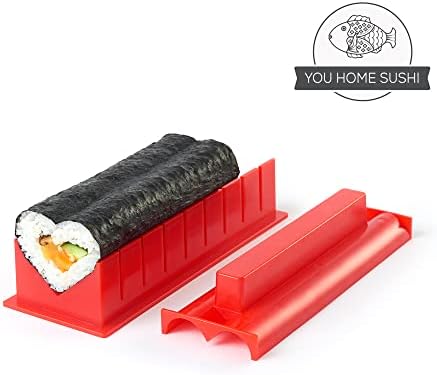 Набор за приготвяне на суши aya - The Sushi Любовник Set - Комплект за сервиране на суши с устройство за приготвяне