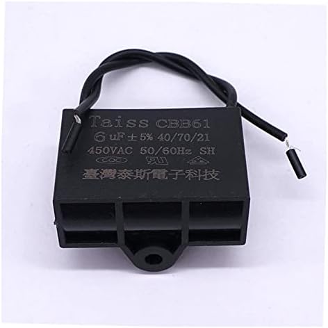 Кондензатор монтаж на таван фенове VELORE CBB61 4,5 на icf за New Tech 2 Тел 50/60 Hz 450VAC (Размер: 2 бр.-6