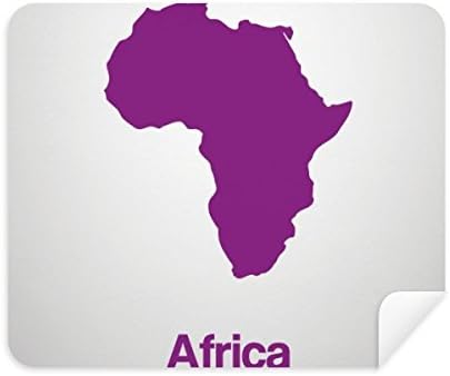 Лилава Илюстрация на Африка Карта на Модел, Плат За Почистване на Екрана за Пречистване на 2 елемента Замшевой