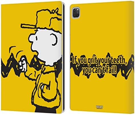 Дизайн на своята практика за главата Официално лицензиран Peanuts Hellos Charlie Brown Кожен Калъф-книжка-джобен