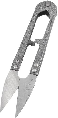 Aexit Сива Дръжка за Ръчни Инструменти Метална Скоба За Конци Портновские Извити Ножици За Прежда Ножици за