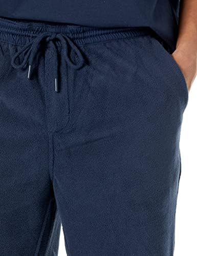 Мъжки панталони със закрит дъното изработени от рециклиран полиестер от микрофлиса обикновена засаждане на Наясно