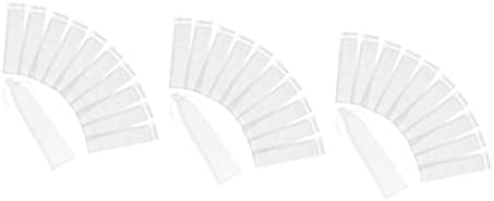 SEWACC 60 бр Бели Прозрачни Преносими Аксесоари за Сватбени Подаръци, Гривна, Метод Ръкав, Малка Дизайнерска